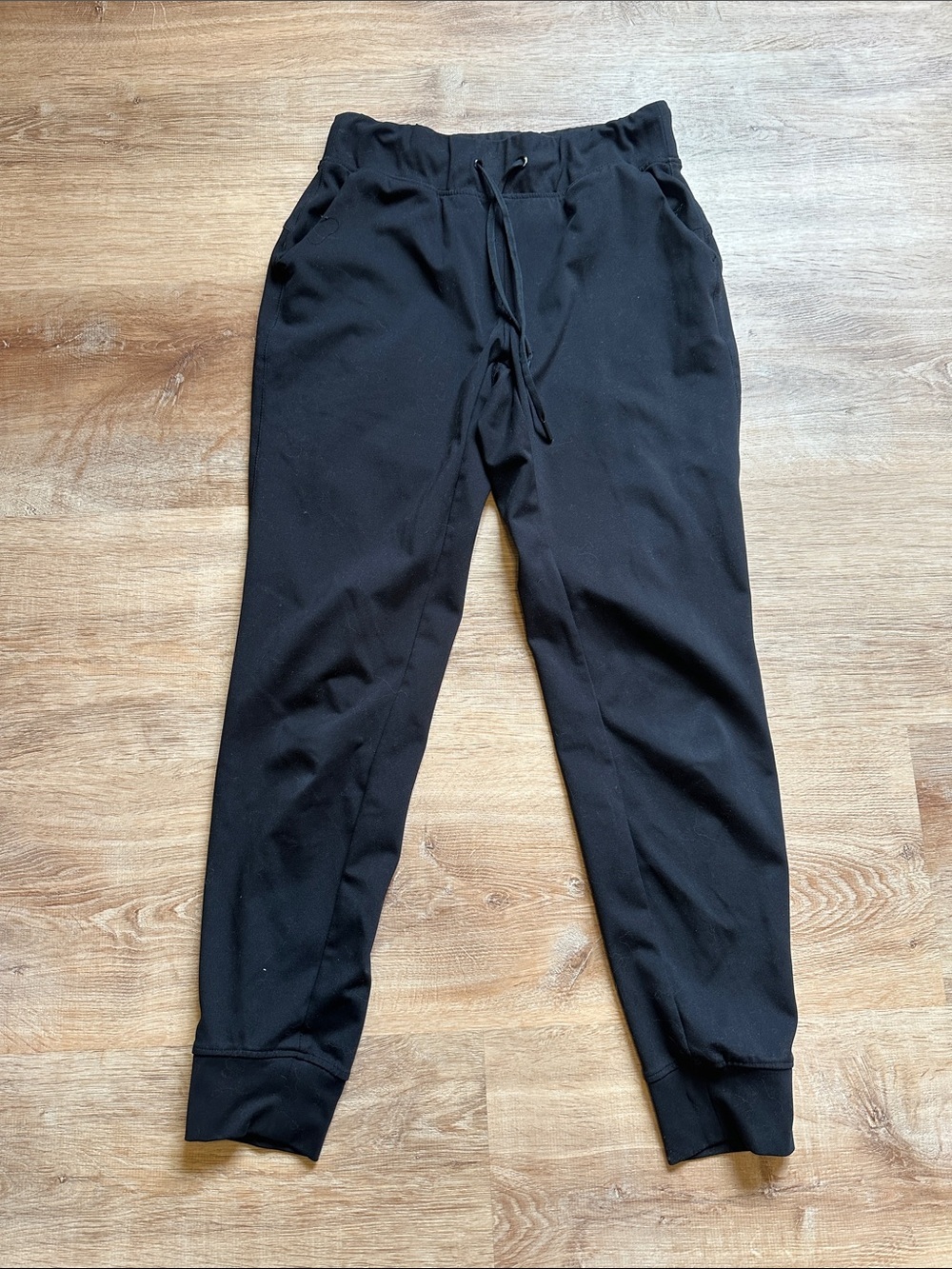 Women's Black Drawstring Jogger Pants